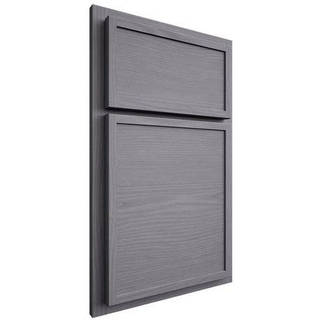 Shiloh Cabinetry Partial Overlay Napa Horizontal White Oak Plain Cut Cadet Door