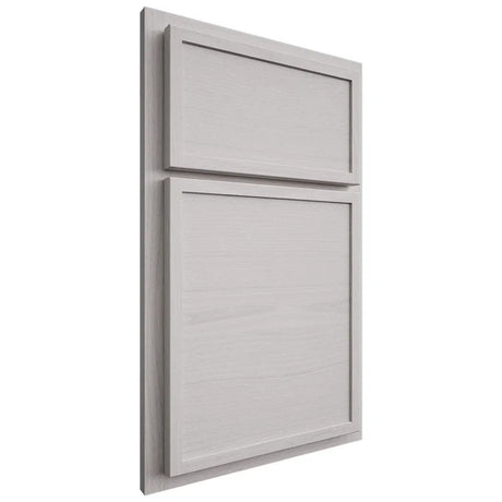 Shiloh Cabinetry Partial Overlay Napa Horizontal White Oak Plain Cut Cotton Door