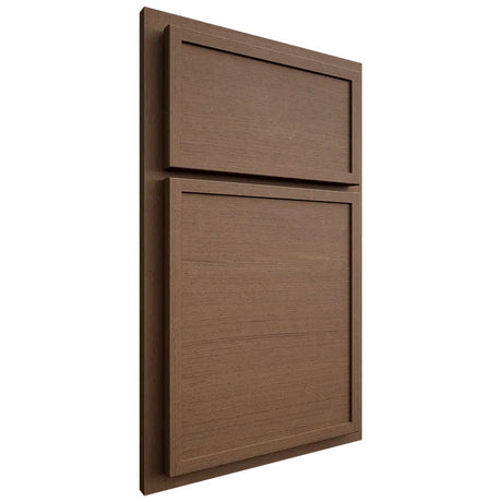 Shiloh Cabinetry Partial Overlay Napa Horizontal White Oak Quarter Sawn Autumn Door