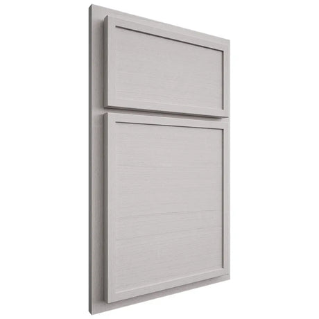 Shiloh Cabinetry Partial Overlay Napa Horizontal White Oak Quarter Sawn Cotton Door