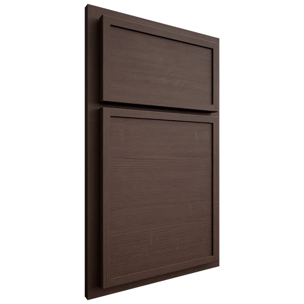 Shiloh Cabinetry Partial Overlay Napa Horizontal White Oak Quarter Sawn Dusk Door