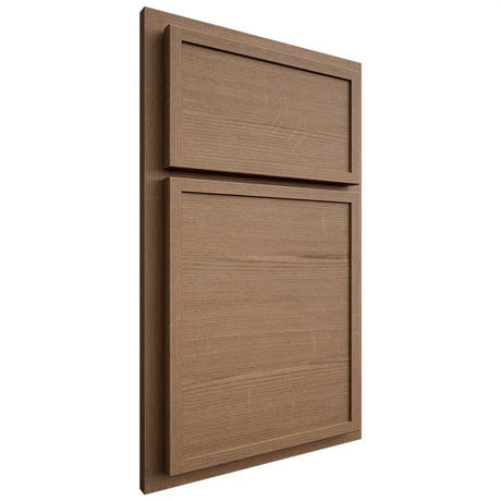 Shiloh Cabinetry Partial Overlay Napa Horizontal White Oak Quarter Sawn Medium Door