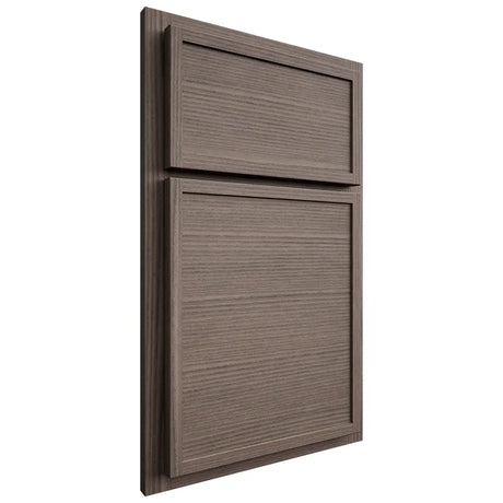 Shiloh Cabinetry Partial Overlay Napa Horizontal White Oak Rift Cut Clay Door