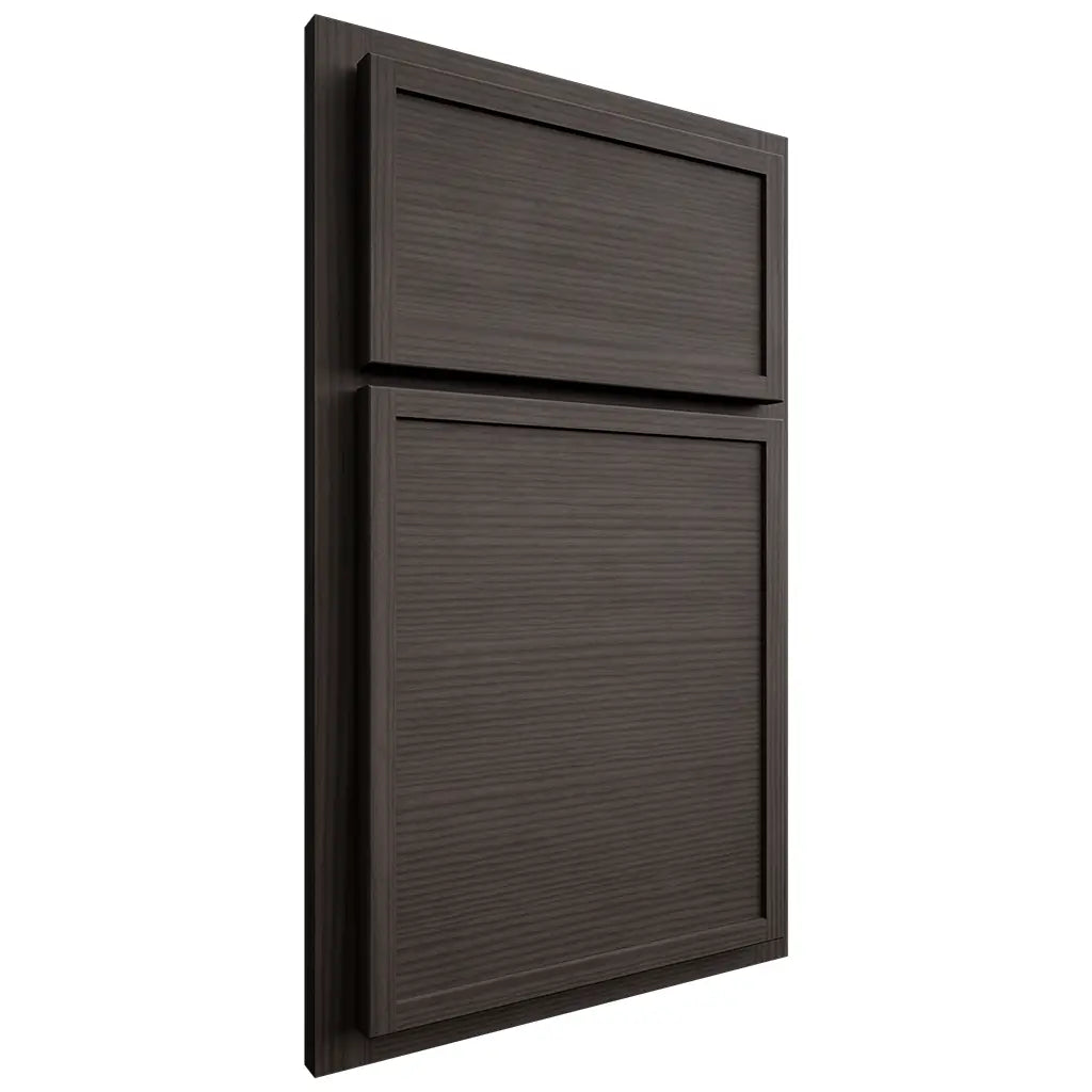 Shiloh Cabinetry Partial Overlay Napa Horizontal White Oak Rift Cut Creekside Door