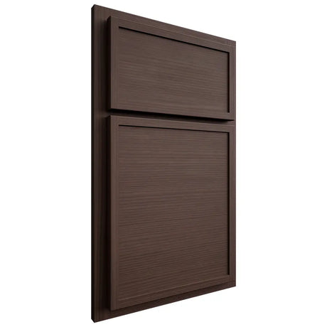 Shiloh Cabinetry Partial Overlay Napa Horizontal White Oak Rift Cut Dusk Door