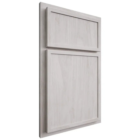 Shiloh Cabinetry Partial Overlay Napa Vertical Alder Plain Cut Cotton Door