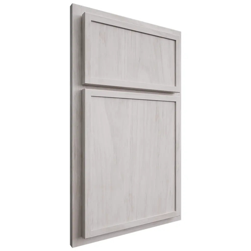 Shiloh Cabinetry Partial Overlay Napa Vertical Alder Plain Cut Cotton Door