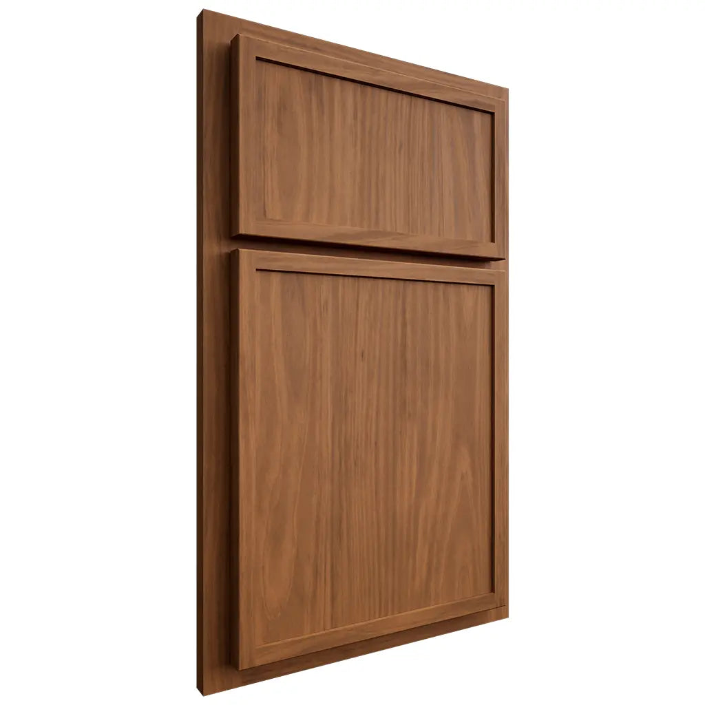 Shiloh Cabinetry Partial Overlay Napa Vertical Cherry Plain Cut Coffee Door