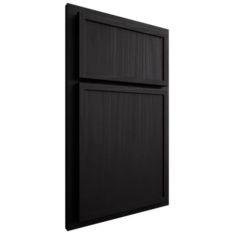 Shiloh Cabinetry Partial Overlay Napa Vertical Cherry Plain Cut Espresso Door