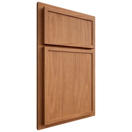 Shiloh Cabinetry Partial Overlay Napa Vertical Cherry Plain Cut Medium Door