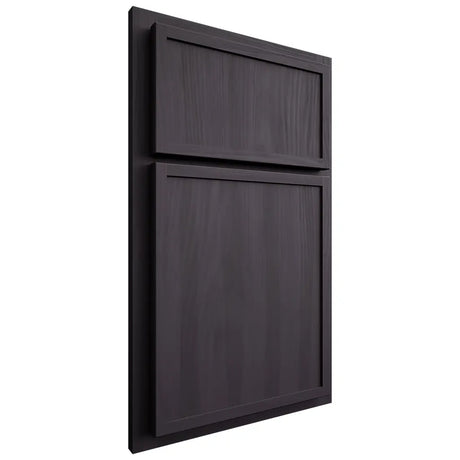 Shiloh Cabinetry Partial Overlay Napa Vertical Hickory Plain Cut Harbor Door