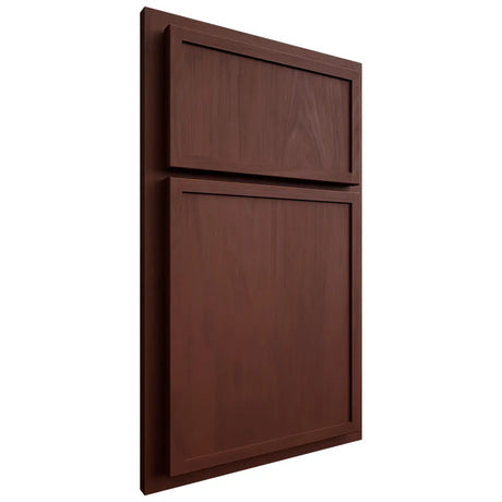 Shiloh Cabinetry Partial Overlay Napa Vertical Maple Plain Cut Sable Door