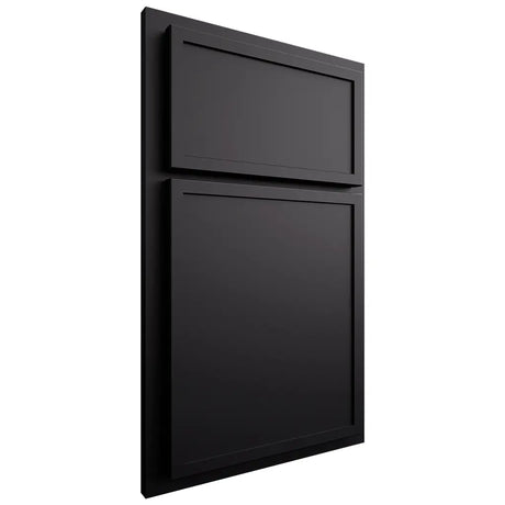 Shiloh Cabinetry Partial Overlay Napa Vertical Paintable Black Door