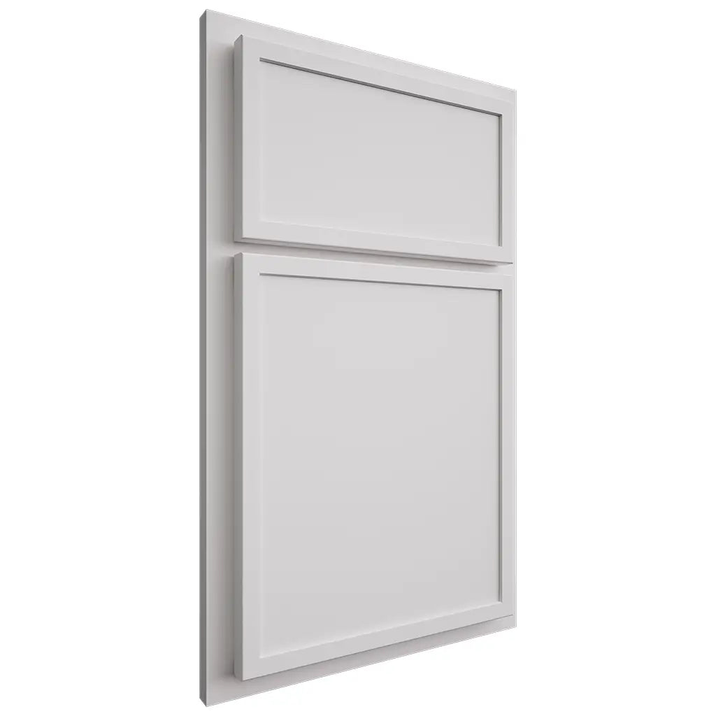 Shiloh Cabinetry Partial Overlay Napa Vertical Paintable Polar Door