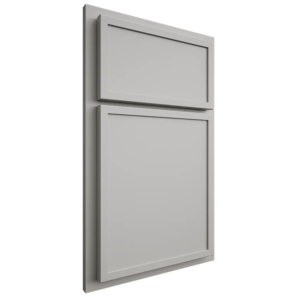 Shiloh Cabinetry Partial Overlay Napa Vertical Paintable Unusual Gray Door