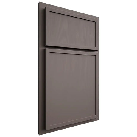 Shiloh Cabinetry Partial Overlay Napa Vertical Poplar Plain Cut Heatherstone Door
