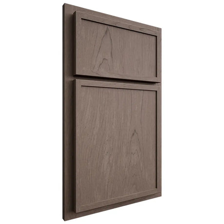 Shiloh Cabinetry Partial Overlay Napa Vertical Poplar Plain Cut River Rock Door