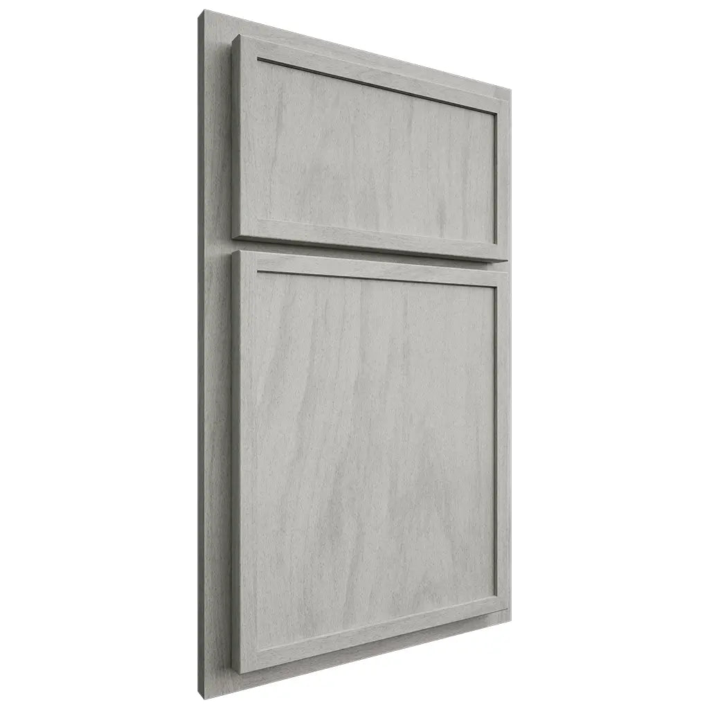 Shiloh Cabinetry Partial Overlay Napa Vertical Poplar Plain Cut Stratus Door