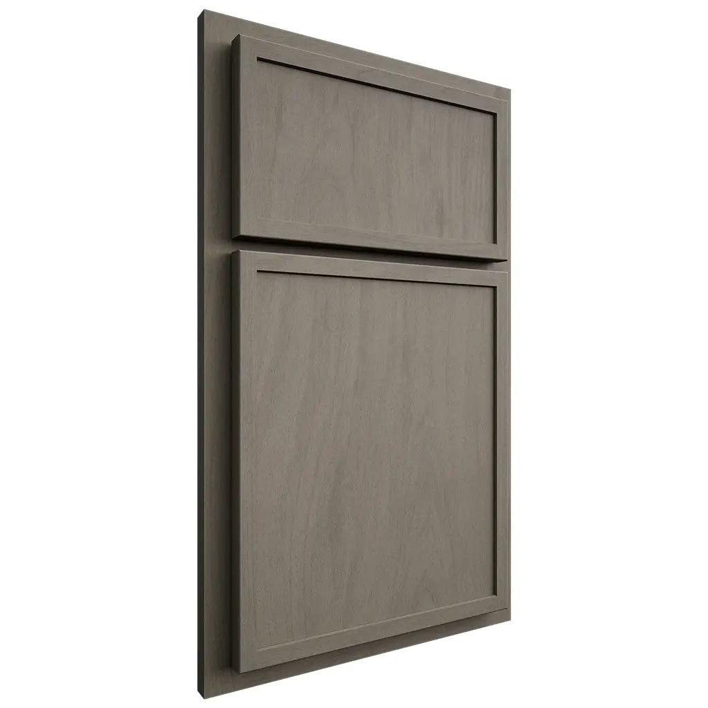 Shiloh Cabinetry Partial Overlay Napa Vertical Poplar Plain Cut Thyme Door
