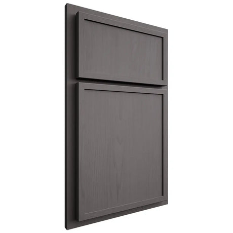 Shiloh Cabinetry Partial Overlay Napa Vertical Walnut Plain Cut Cadet Door