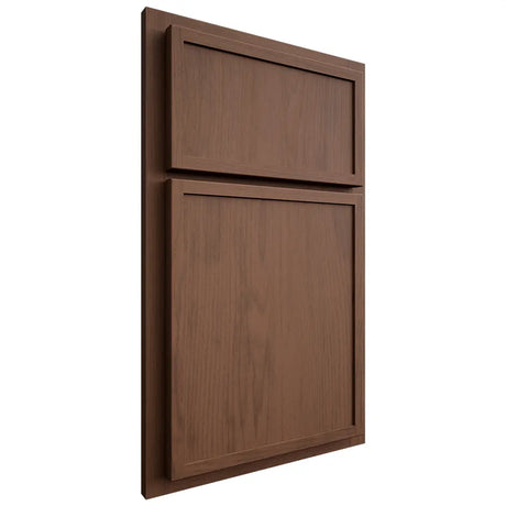 Shiloh Cabinetry Partial Overlay Napa Vertical Walnut Plain Cut Natural Door