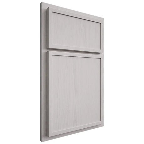 Shiloh Cabinetry Partial Overlay Napa Vertical White Oak Plain Cut Cotton Door