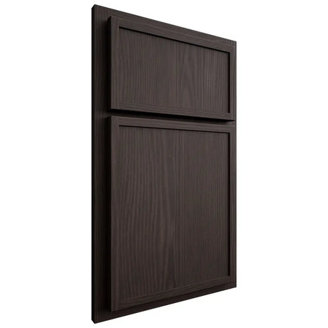 Shiloh Cabinetry Partial Overlay Napa Vertical White Oak Plain Cut Morel Door