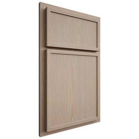 Shiloh Cabinetry Partial Overlay Napa Vertical White Oak Plain Cut Straw Door