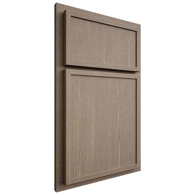 Shiloh Cabinetry Partial Overlay Napa Vertical White Oak Quarter Sawn Almond Door