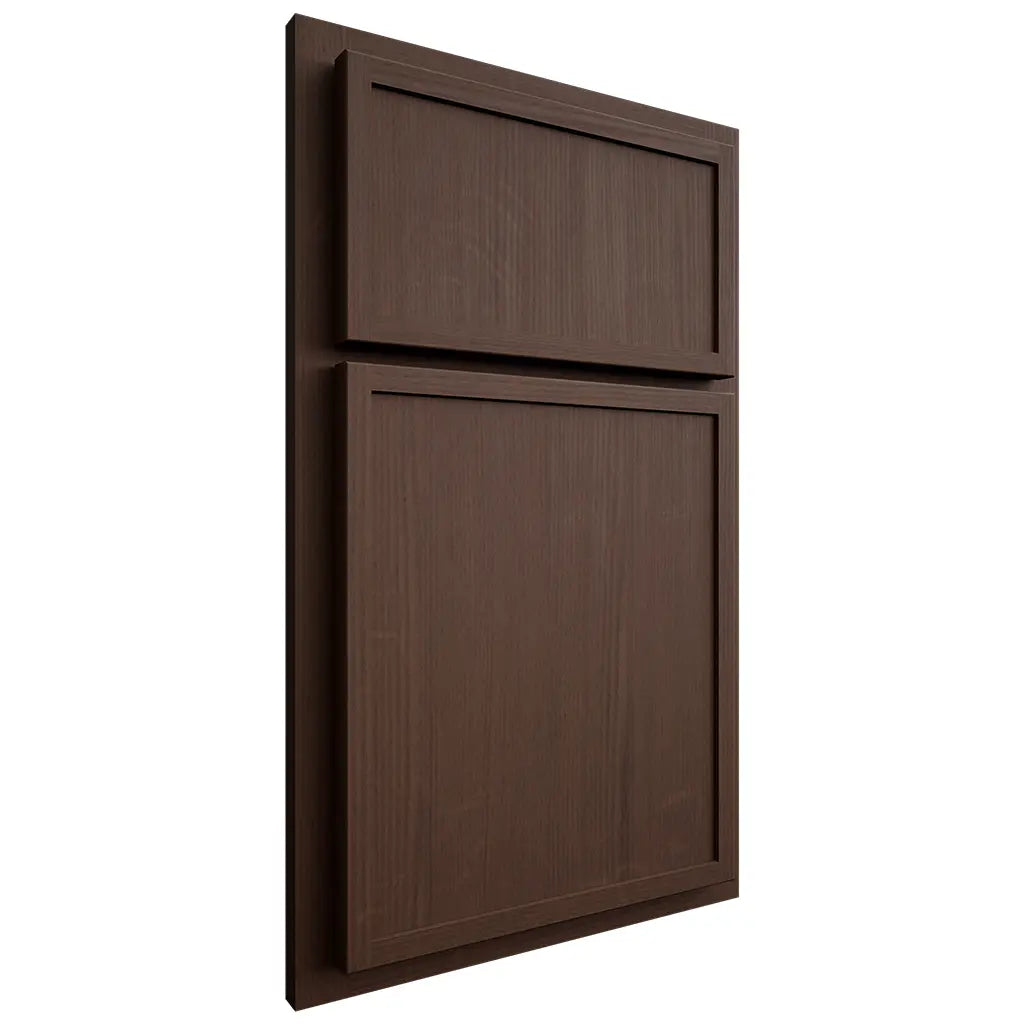 Shiloh Cabinetry Partial Overlay Napa Vertical White Oak Quarter Sawn Braun Door