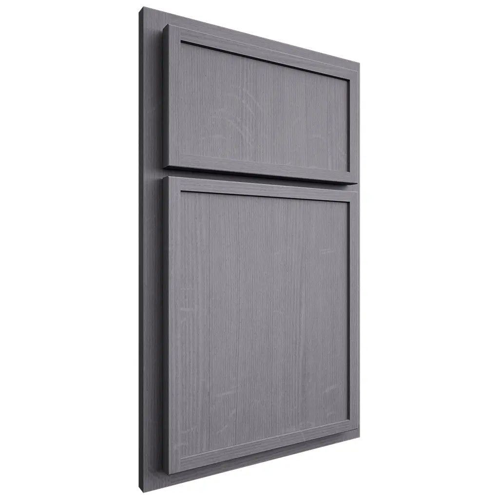 Shiloh Cabinetry Partial Overlay Napa Vertical White Oak Quarter Sawn Cadet Door