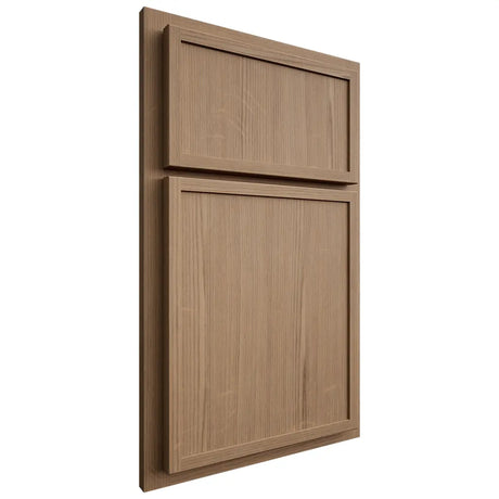 Shiloh Cabinetry Partial Overlay Napa Vertical White Oak Quarter Sawn Natural Door