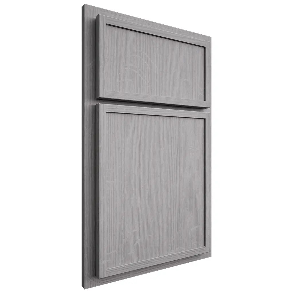 Shiloh Cabinetry Partial Overlay Napa Vertical White Oak Quarter Sawn Stratus Door