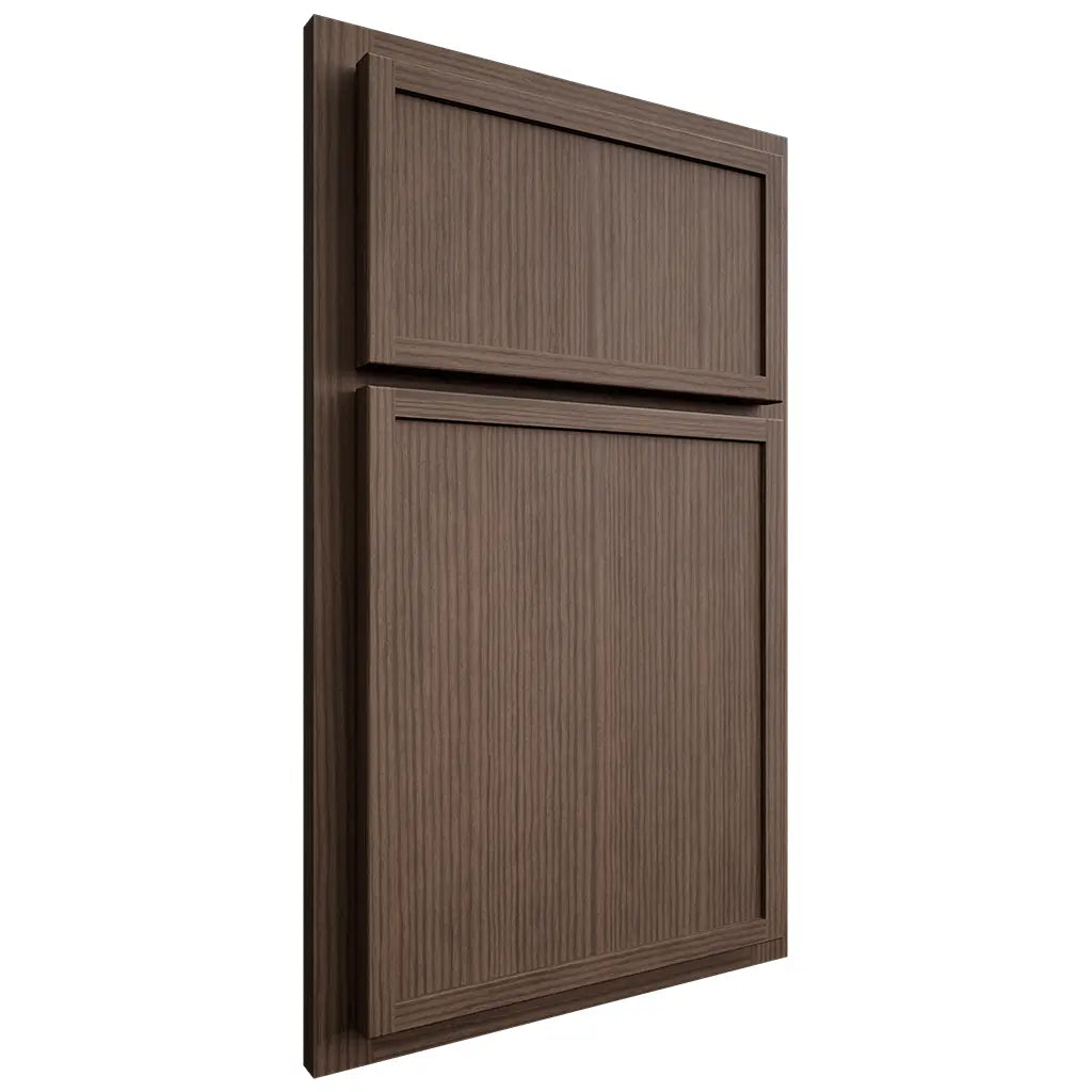 Shiloh Cabinetry Partial Overlay Napa Vertical White Oak Rift Cut Mineral Door