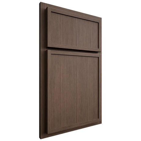 Shiloh Cabinetry Partial Overlay Napa Vertical White Oak Rift Cut Mineral Door