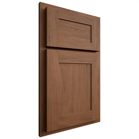 Shiloh Cabinetry Partial Overlay New Haven Alder Plain Cut Cola Door