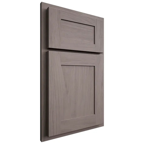 Shiloh Cabinetry Partial Overlay New Haven Alder Plain Cut Stonehenge Door