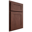 Shiloh Cabinetry Partial Overlay New Haven Cherry Plain Cut Bourbon Door
