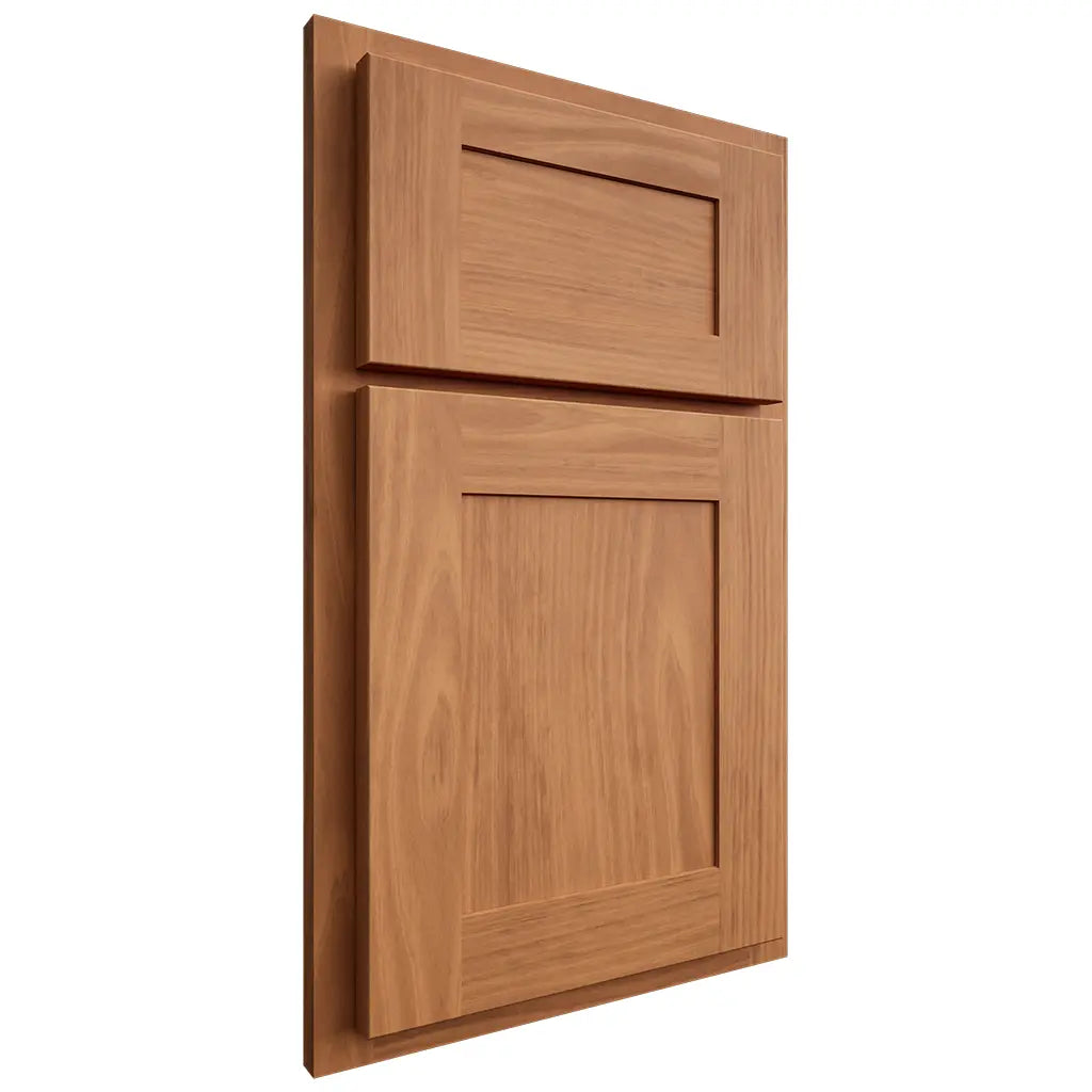 Shiloh Cabinetry Partial Overlay New Haven Cherry Plain Cut Medium Door