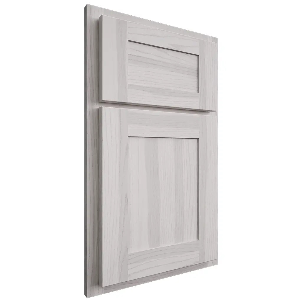 Shiloh Cabinetry Partial Overlay New Haven Hickory Plain Cut Cotton Door