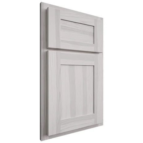 Shiloh Cabinetry Partial Overlay New Haven Hickory Plain Cut Cotton Door