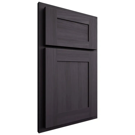 Shiloh Cabinetry Partial Overlay New Haven Hickory Plain Cut Harbor Door