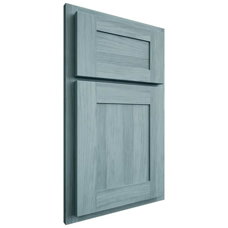 Shiloh Cabinetry Partial Overlay New Haven Hickory Plain Cut Sky Door