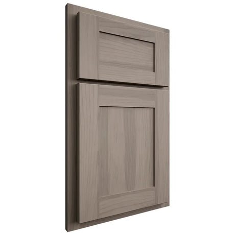 Shiloh Cabinetry Partial Overlay New Haven Hickory Plain Cut Sterling Door