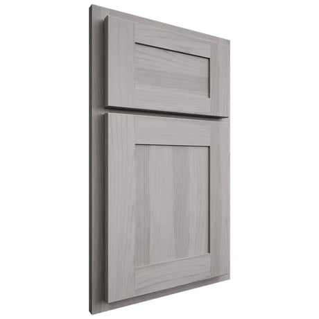 Shiloh Cabinetry Partial Overlay New Haven Hickory Plain Cut Stratus Door
