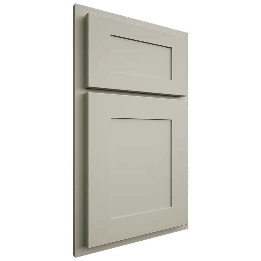 Shiloh Cabinetry Partial Overlay New Haven Paintable Clary Sage Door