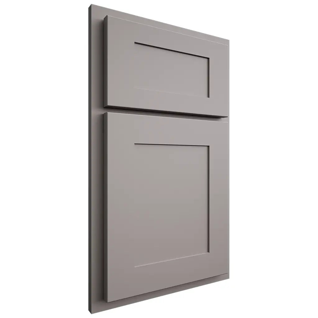 Shiloh Cabinetry Partial Overlay New Haven Paintable Dovetail Gray Door