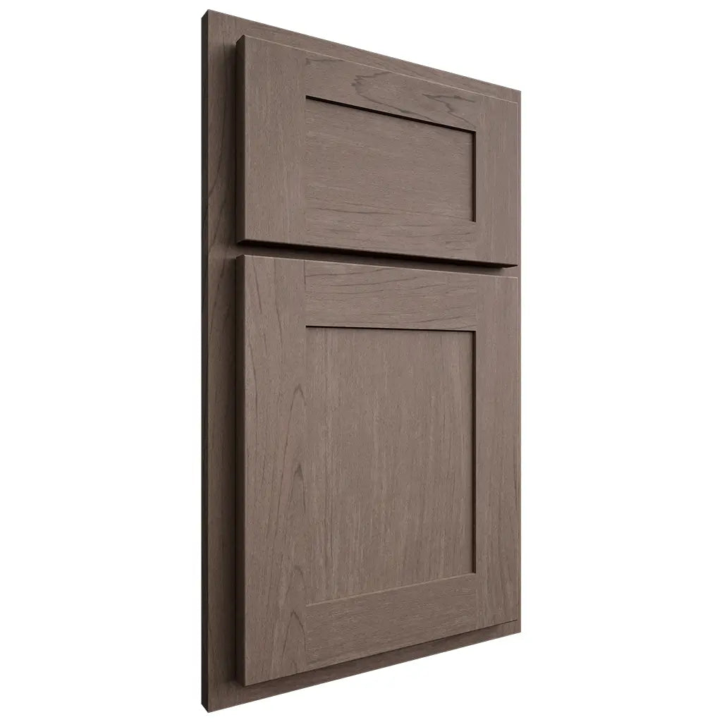 Shiloh Cabinetry Partial Overlay New Haven Poplar Plain Cut River Rock Door