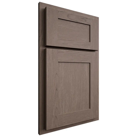Shiloh Cabinetry Partial Overlay New Haven Poplar Plain Cut River Rock Door