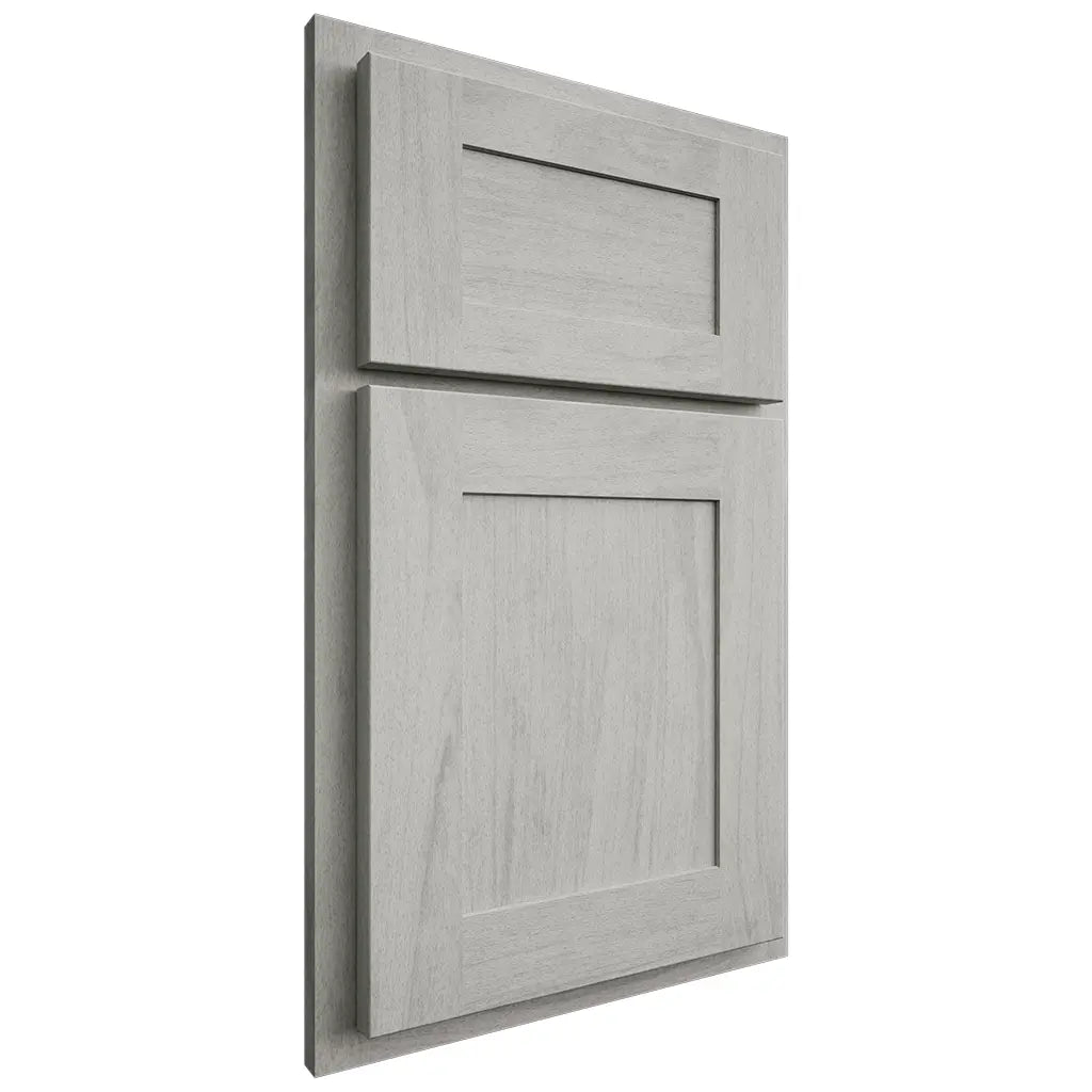 Shiloh Cabinetry Partial Overlay New Haven Poplar Plain Cut Stratus Door